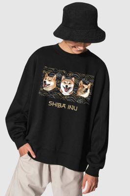 JP Shiba Inu Crew Neck Sweater