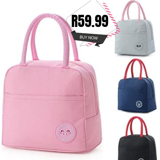 Lunch bag Black and Navy Blue 