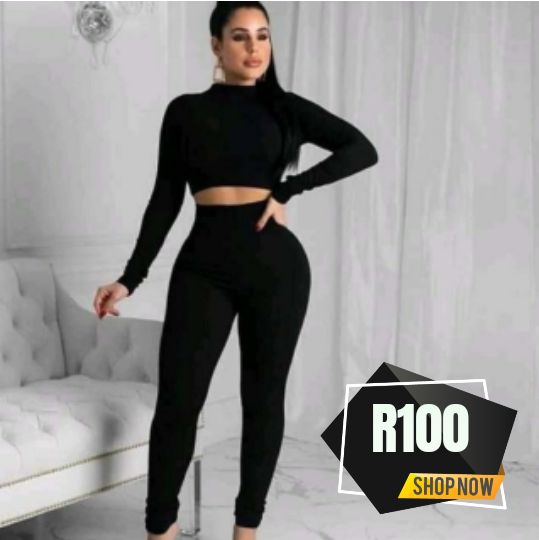 Ladies Legging Black Large 