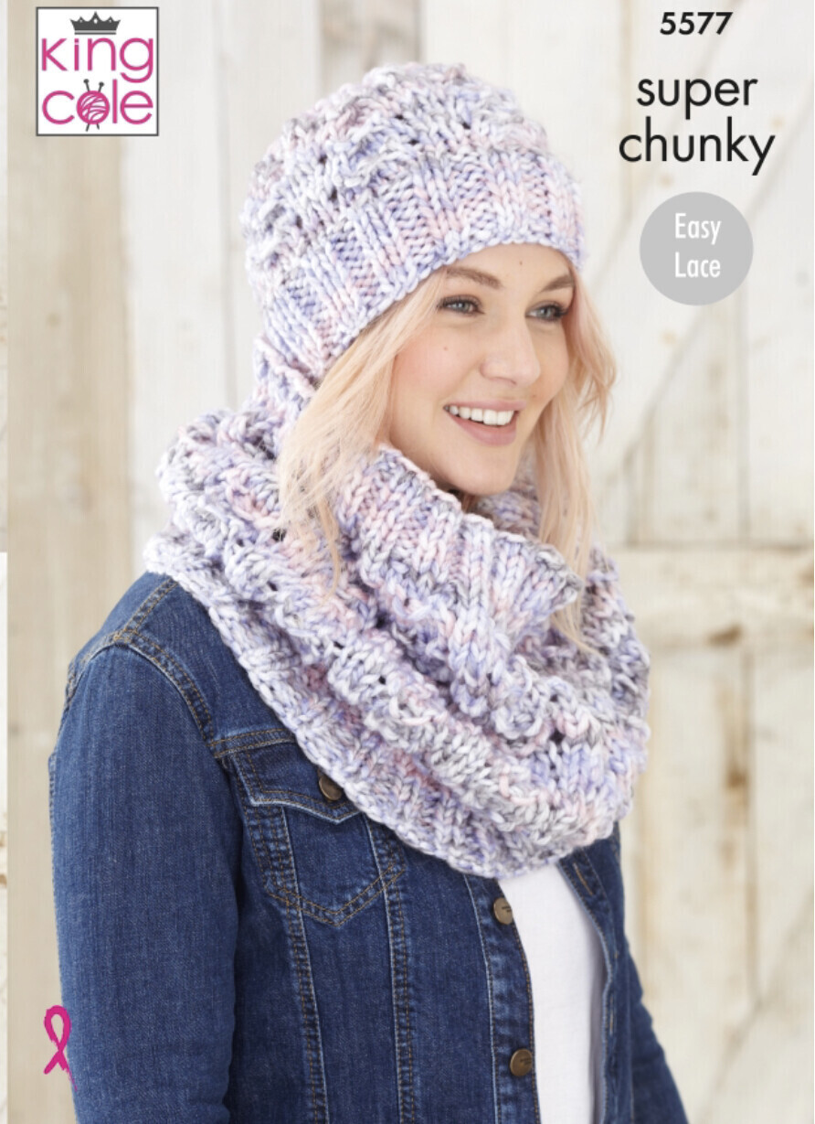 Pattern Details for King Cole 5577 Accessories in Super Chunky Tints (leaflet)