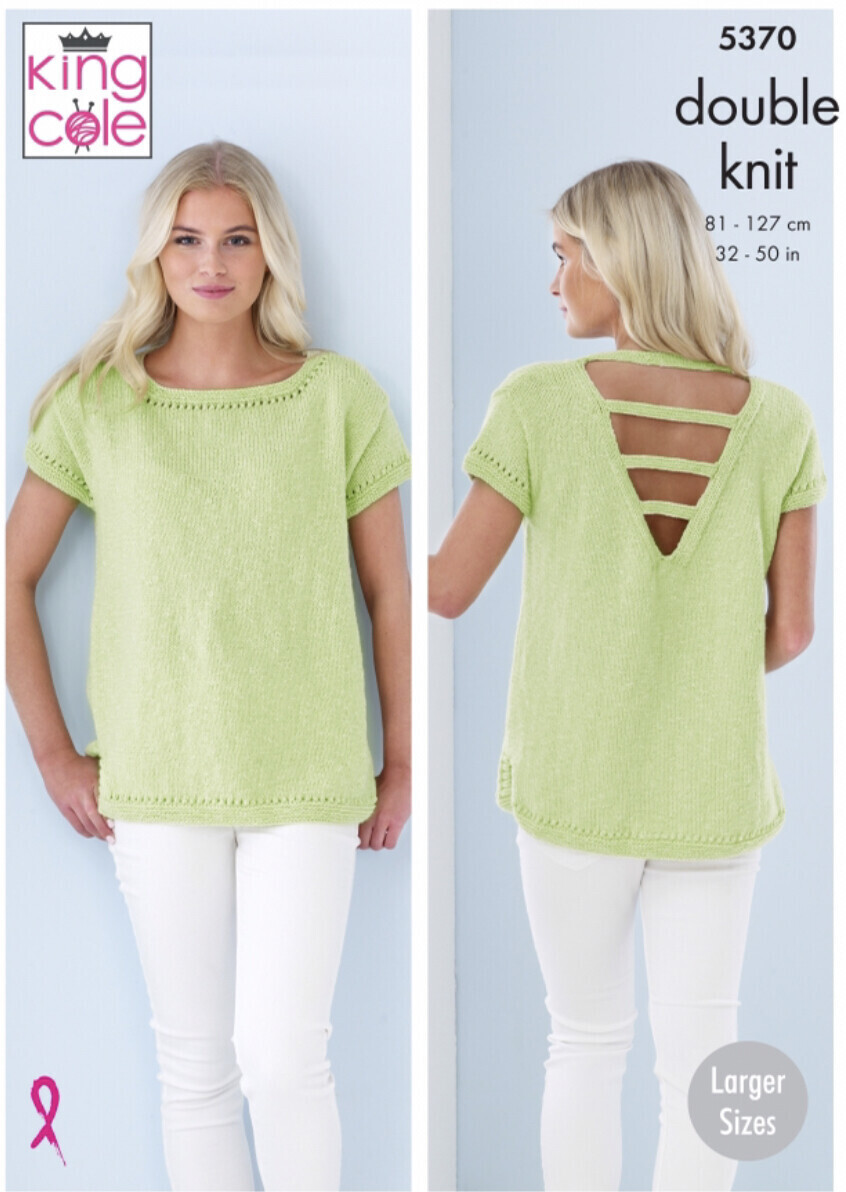 King Cole 5370 Ladies Tops in Cotton Top DK (leaflet)