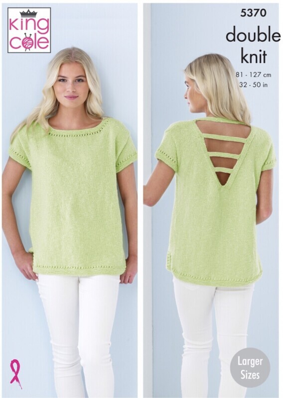 King Cole 5370 Ladies Tops in Cotton Top DK (leaflet)