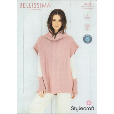 Stylecraft Poncho and Mitts in Bellissima DK (9700) - Leaflet