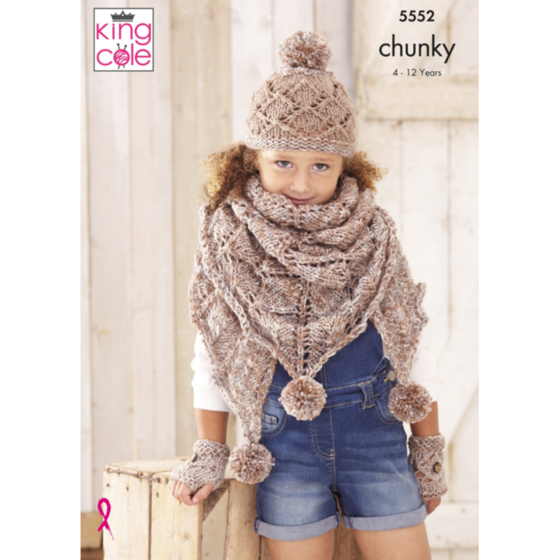 King Cole Childrens Accessories in Big Value Chunky and Big Value Tonal Chunky (5552) - Leaflet