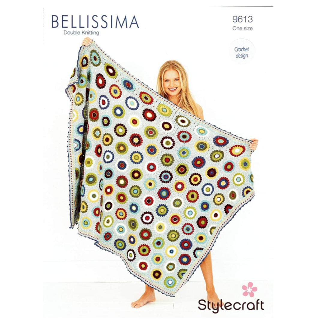 Stylecraft Bellissima DK 9163- Pressed Flowers Blanket Stylecraft Bellissima DK 9163- Pressed Flowers Blanket