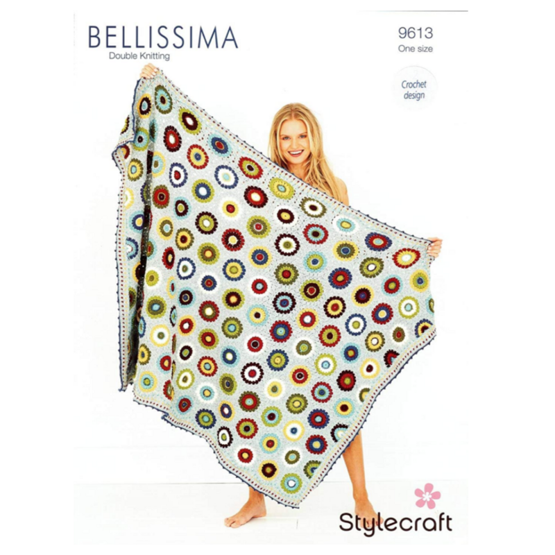 Stylecraft Bellissima DK 9163- Pressed Flowers Blanket