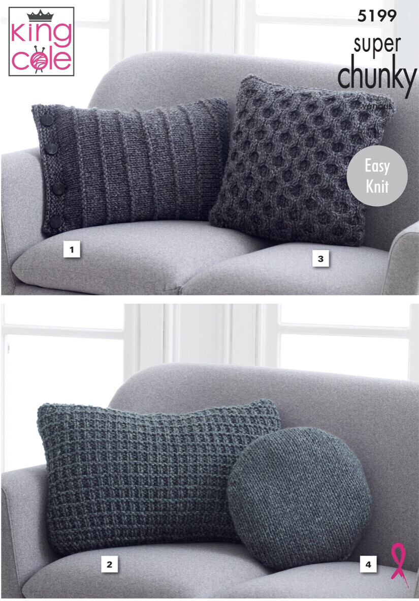King Cole 5199 Accessories in Big Value Super Chunky Stormy (leaflet)