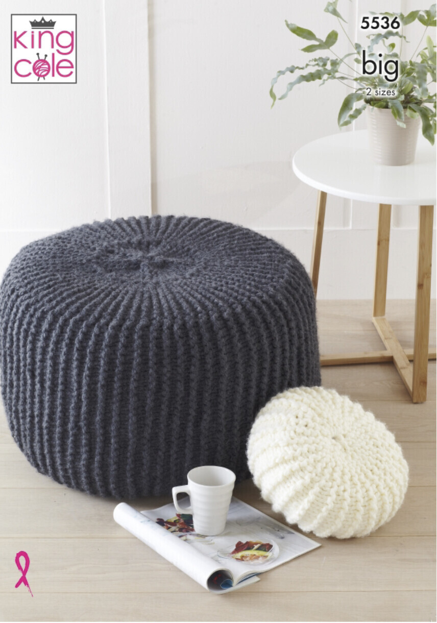 King Cole 5536 Poufs and Cushions in Big Value BIG (leaflet)