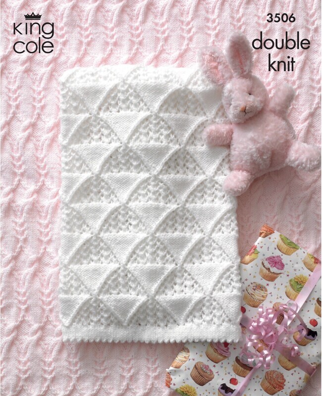 King Cole 3506 Baby Blankets in Comfort DK (leaflet)