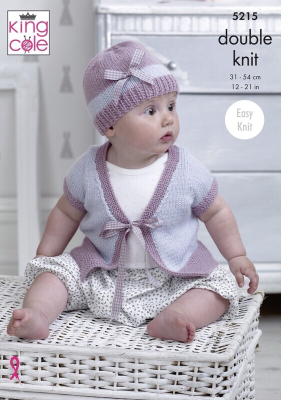 King Cole 5215 Cardigans, Coat and Hat in Comfort DK (leaflet)