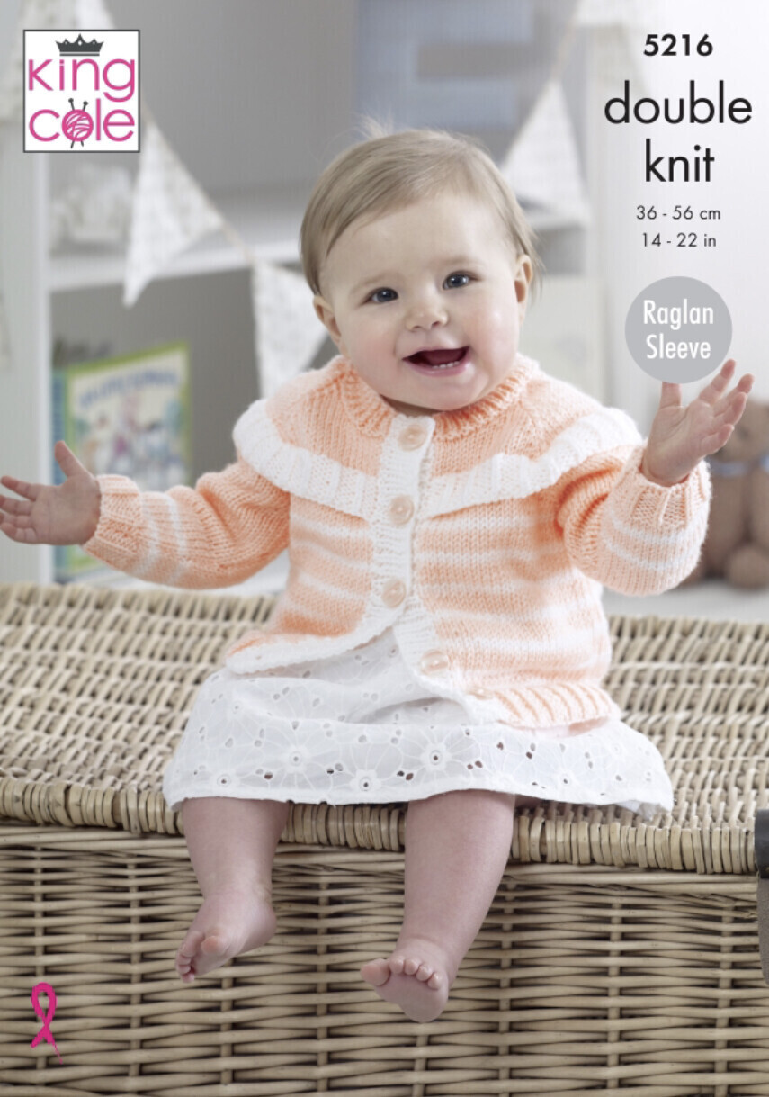 King Cole 5216 Cardigans and Matinee Jacket in Cherished DK (leaflet)