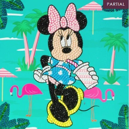 CCK-DNY807: Minnie on Holiday, 18x18cm Crystal Art Card CCK-DNY807: Minnie on Holiday, 18x18cm Crystal Art Card