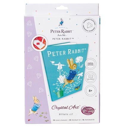 Peter Rabbit Crystal Art Notebook 18x26cm Peter Rabbit Crystal Art Notebook 18x26cm