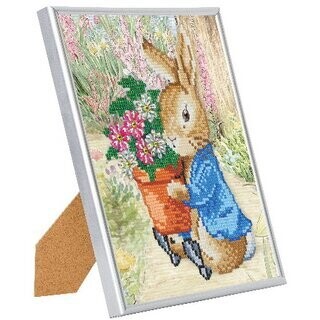 Peter Rabbit Crystal Art Framed Picture Kit 21x25cm