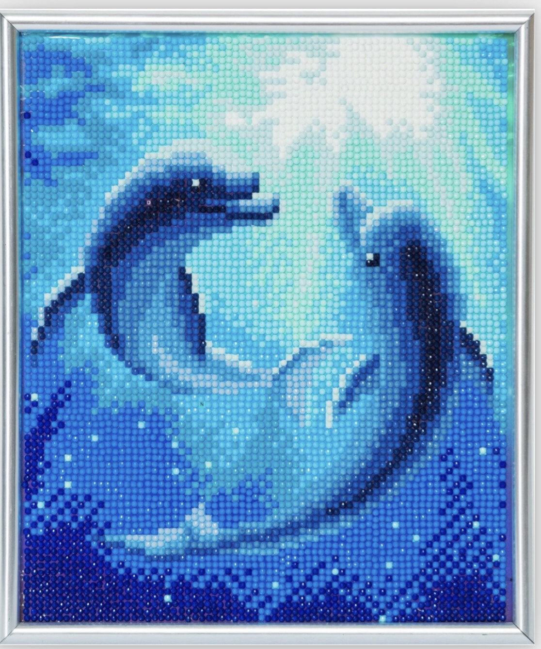 "Dolphin Dance" Crystal Art Picture Frame Kit, 21 x 25cm