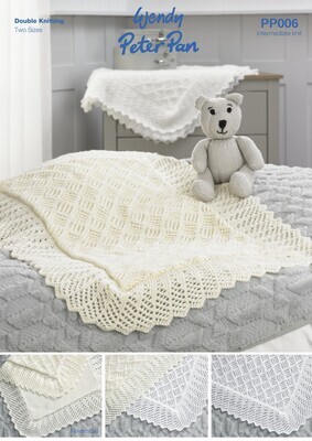 Peter Pan Baby DK Pattern - Blankets & Teddy | PP006 (Leaflet)