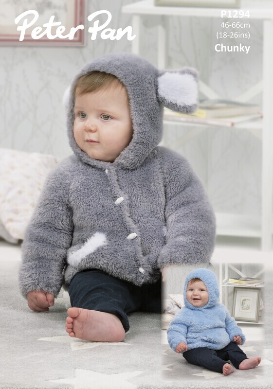 Peter Pan Precious Chunky - Hooded Sweater and Jacket | P1294 (Leaflet)