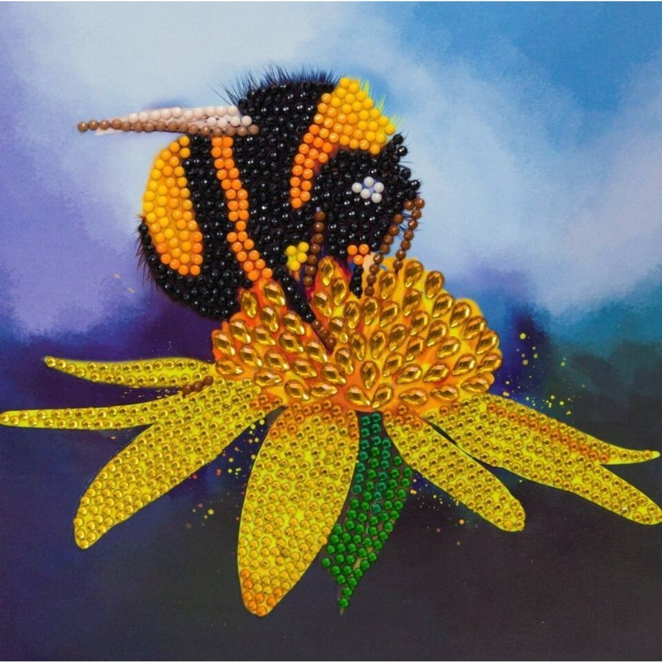 Bumblebee, 18x18cm Crystal Art Card Bumblebee, 18x18cm Crystal Art Card