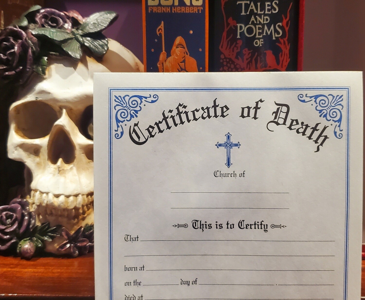 Death Certificate from Catholic Church