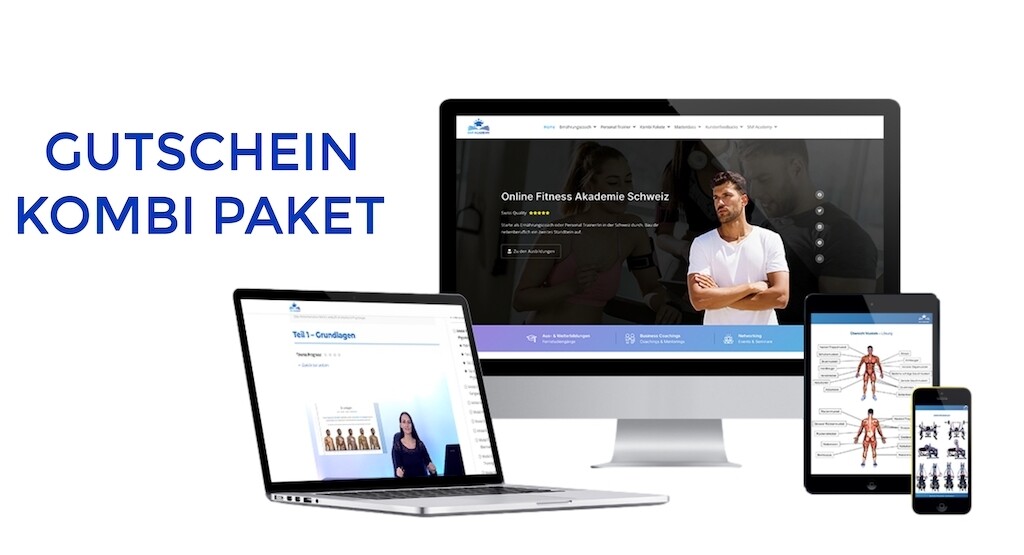 Fitnesstrainer Ausbildung Kombi Paket Gutschein