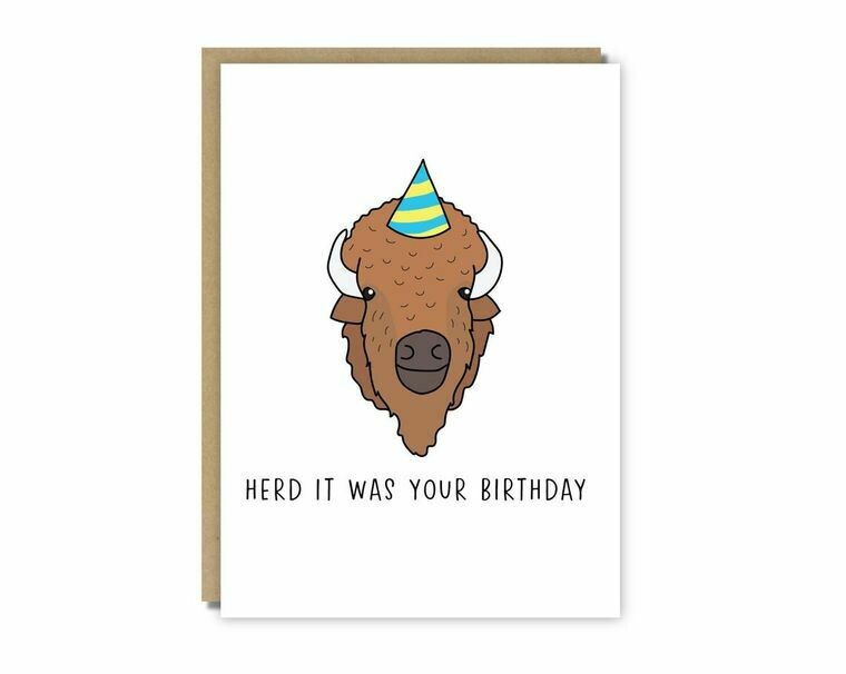 Herd it Was Your Birthday Card Herd it Was Your Birthday Card