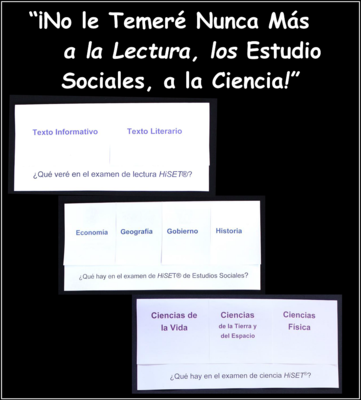 Spanish Reading, Social Studies, and Science - for quick HiSET® prep
