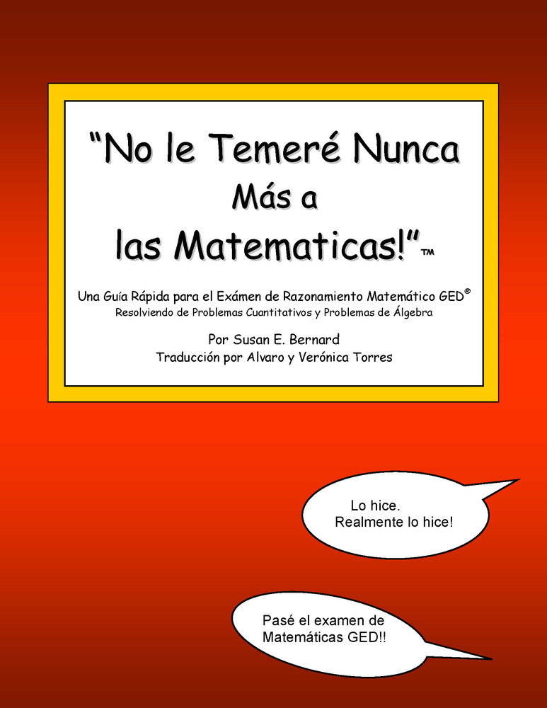Spanish Quick Guide to the GED® Math Test - Printable/Projectable Textbook