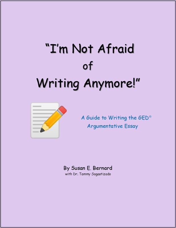 A Guide to Writing the GED® Argumentative Essay PRINTABLE/PROJECTABLE Set for Schools:  Booklet + Foldables