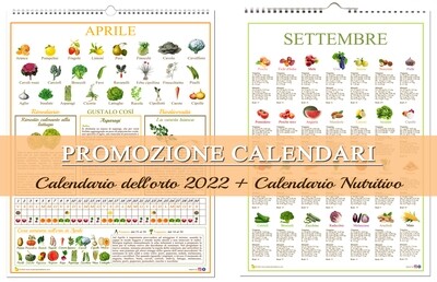 Il Nuovo Calendario dell'Orto 2022 + Il Nuovo Calendario Nutritivo