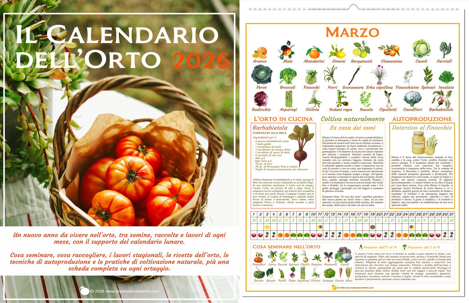 Calendario dell&#39;Orto