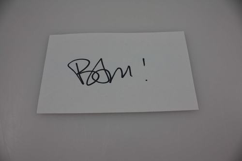 Bam Margera Autographed Index Card(s)