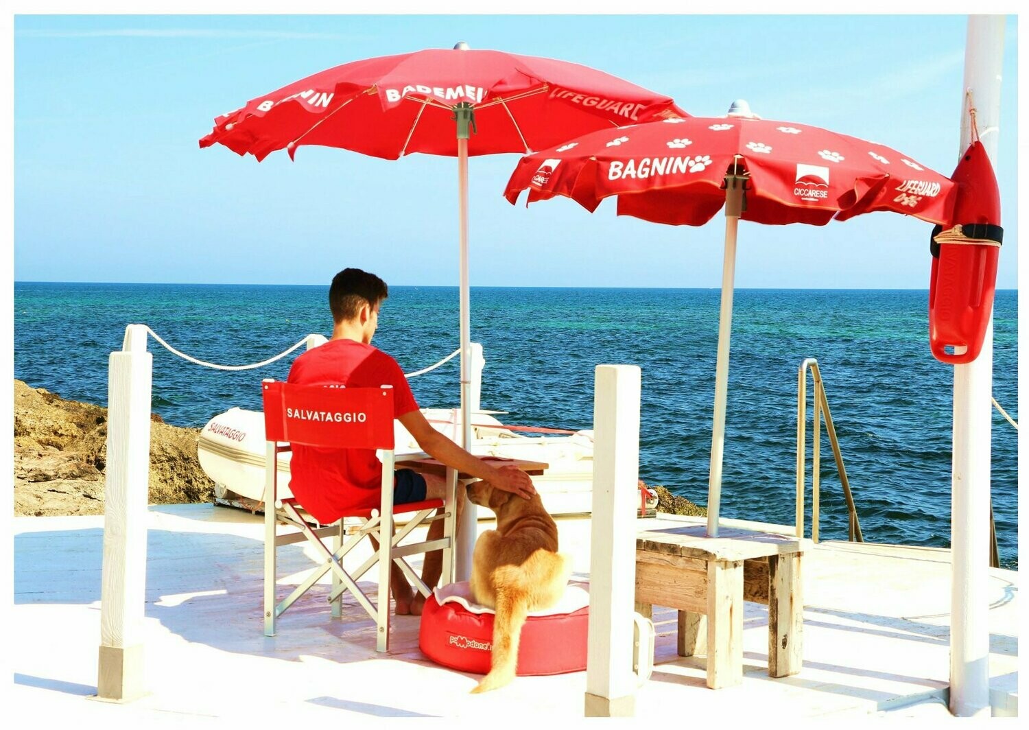 Профессиональный пляжный зонт CiCCAR Salvataggio