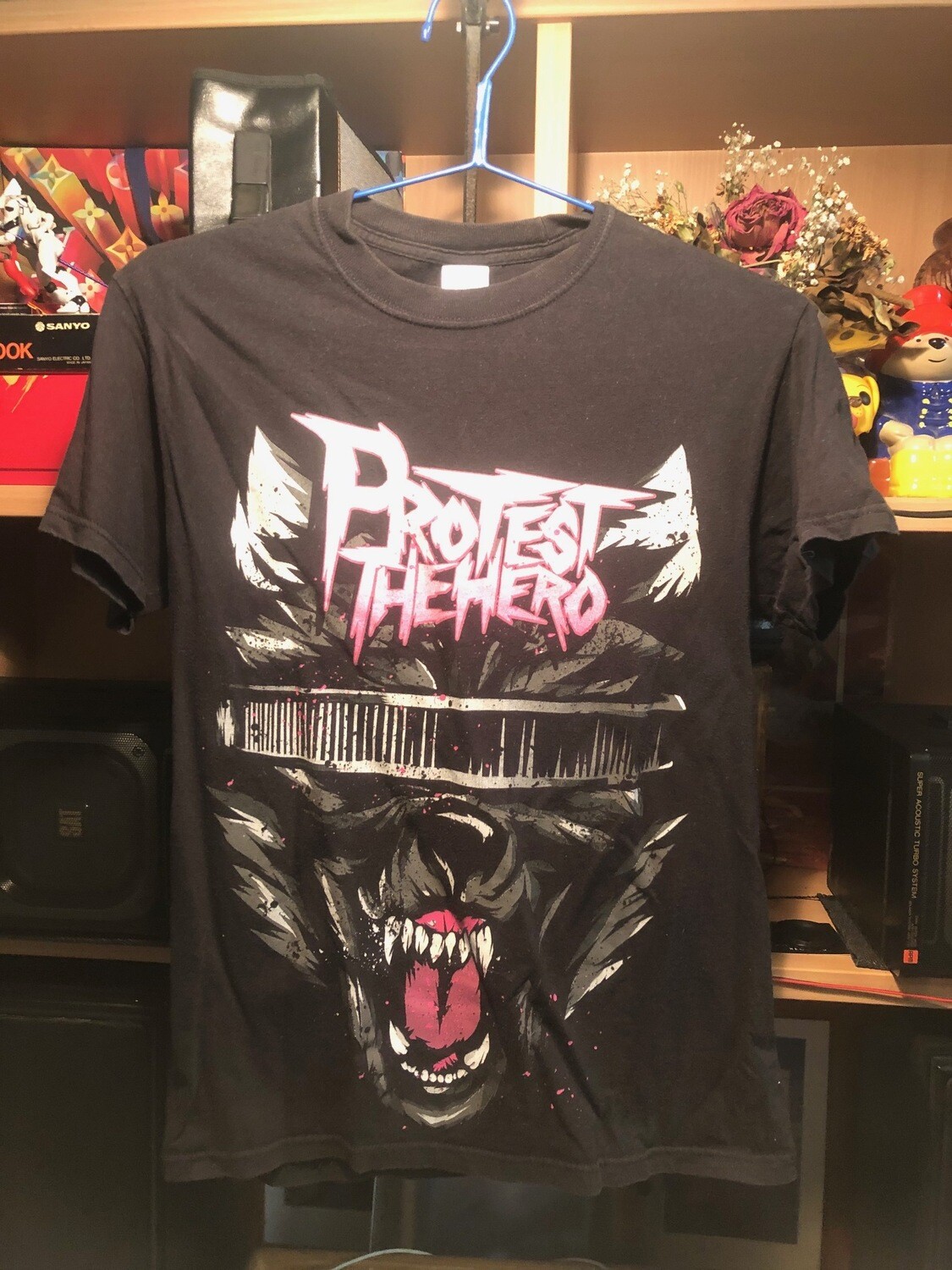 Protest The Hero Space Wolf T-Shirt Small Black