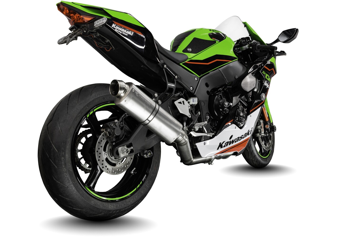 KAWASAKI ZX 10R 2021 2023 TITANIUM TRI OVAL DE CAT EXHAUST
