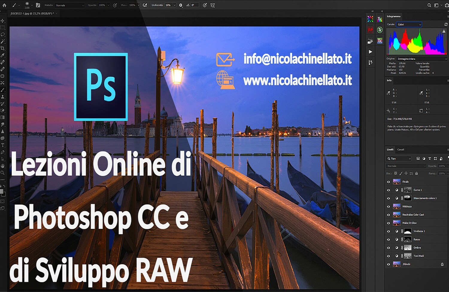 Corso Online di Post Produzione Fotografica