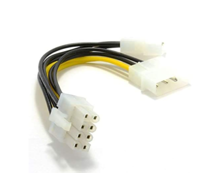 Cable PCI-E 8 Broches / 2 x Molex pour