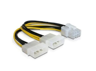 Câble adaptateur PCI-E 8 Broches vers 2x Molex