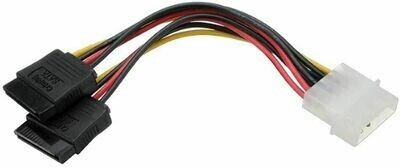Adaptateur d'Alimentation MOLEX 4 broches vers 2 SATA