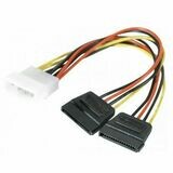 Cable  1 Molex vers 2 connecteurs SATA