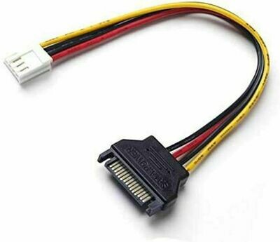 Câble adaptateur SATA Mâle vers Floppy 4 Broches Femelle