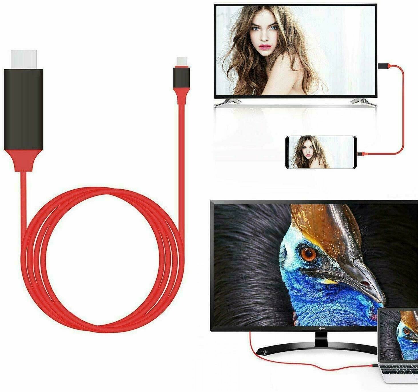 Câble USB C Type C Prise HDMI TV pour Samsung Huawei Xiaomi
