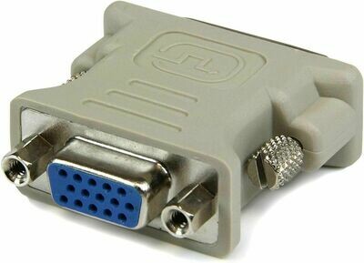 Adaptateur DVI-I Mâle 24+5 Broches vers VGA Femelle 15 Broches - Gris