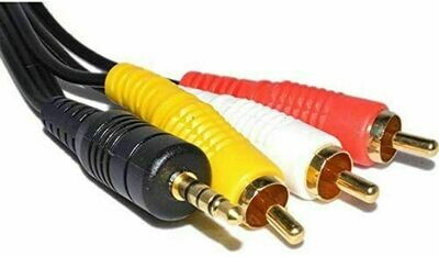 Câble Jack Mâle vers 3 RCA Mâle - 1,5m