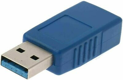 Adaptateur USB 3.0 Mâle vers Femelle Bleu