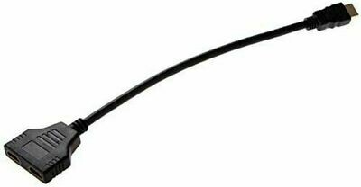 Cable Splitter 1 HDMI mâle vers 2 Femelles - Noir