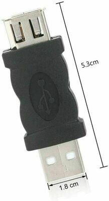 Adaptateur Firewire 6 Pin Femelle vers USB - Noir
