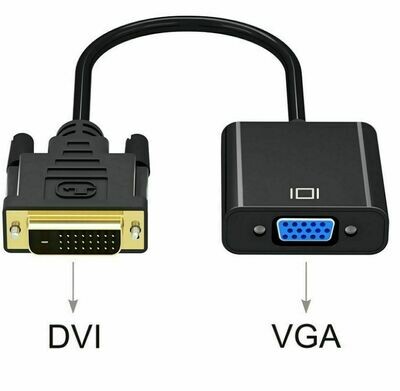 Câble DVI vers VGA 1080P avec Adaptateur Intégré