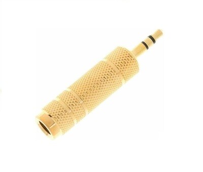 Adaptateur Fiche 3,5 mm Mâle vers 6,35 mm Femelle Audio convertisseur Jack