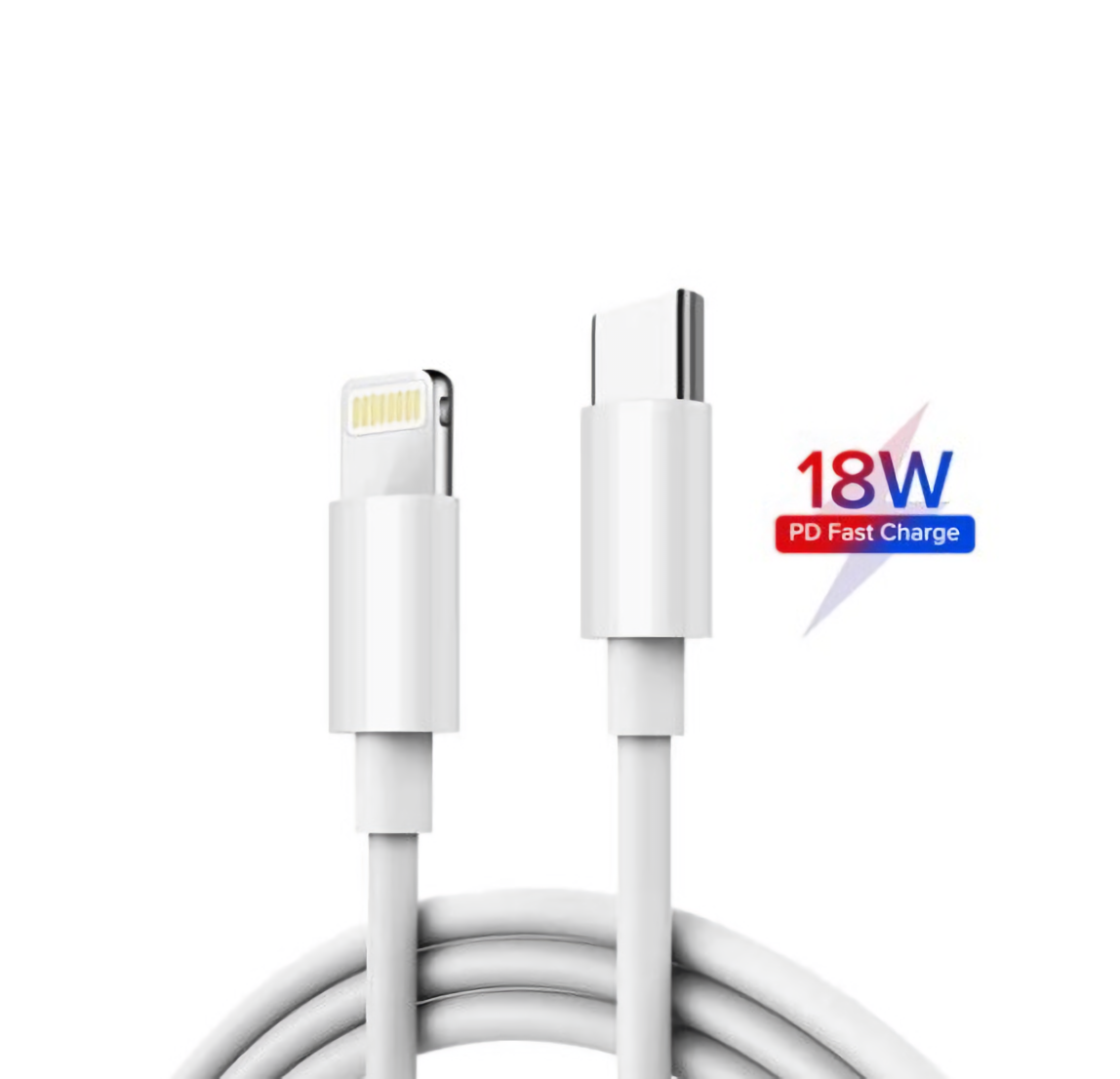 Câble USB C vers Lightning compatible (2 mètres Blanc)