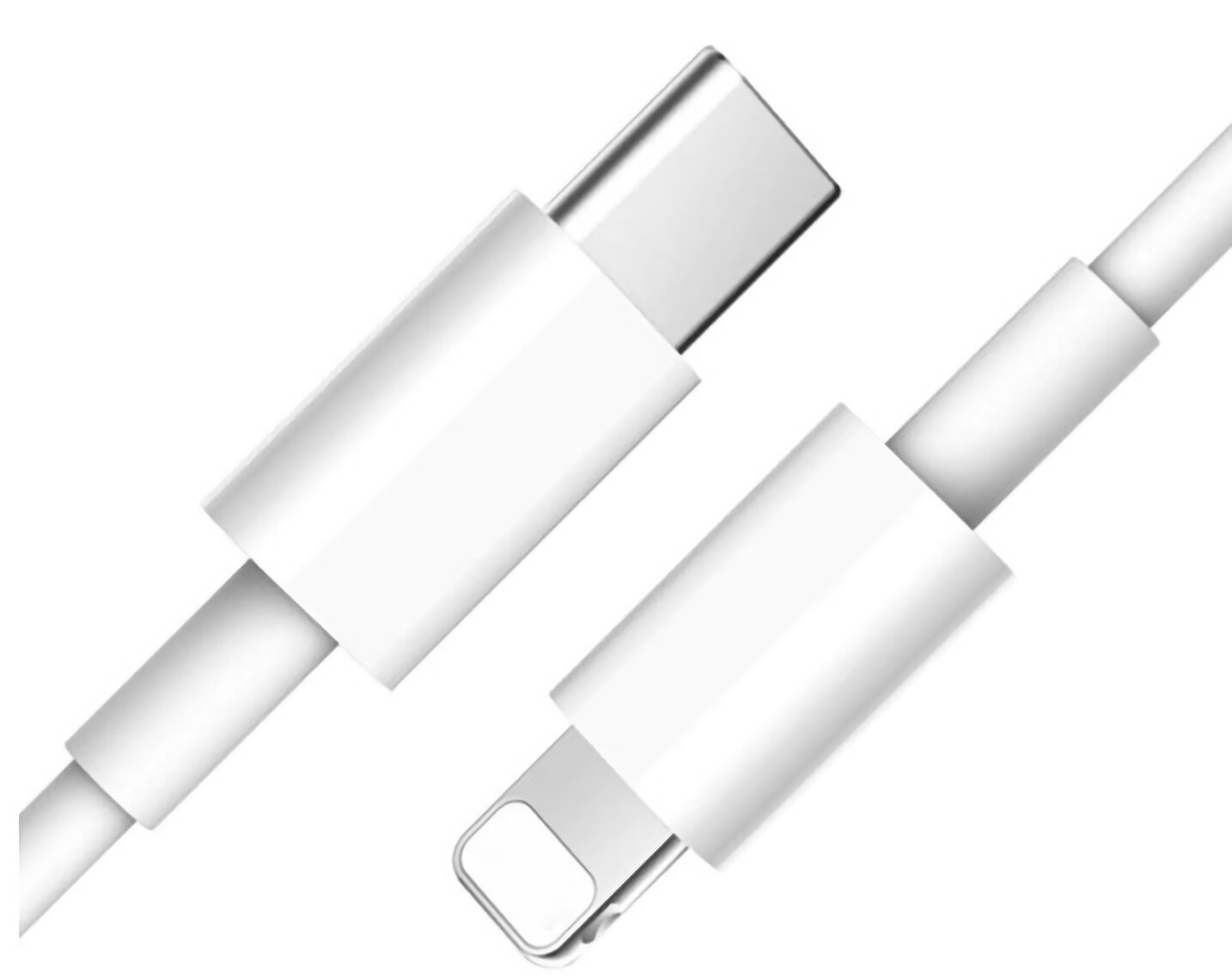 Câble USB C vers Lightning compatible (2 mètres Blanc)